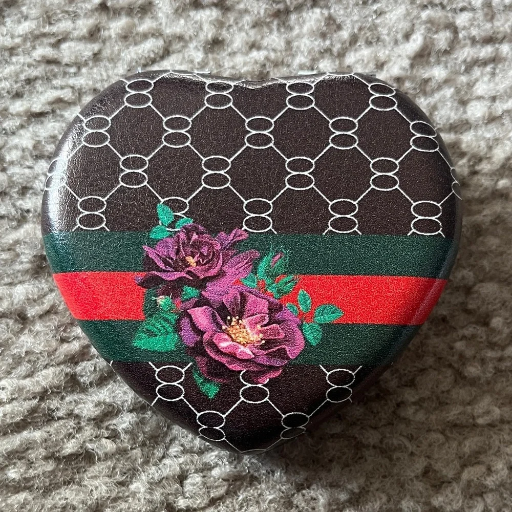 Heart-Shaped Floral Patterned Box